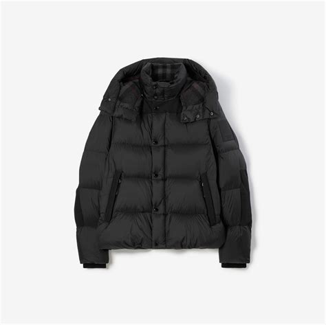 burberry jacket detachable sleeve|Detachable Sleeve Nylon Puffer Jacket in Black .